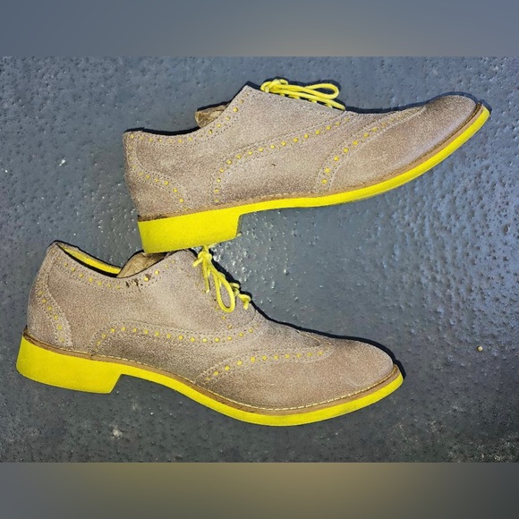 Cole Haan Shoes - Cole Haan  Tan and Yellow Oxfords